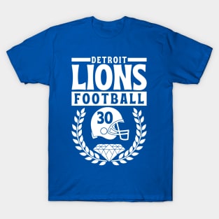 Detroit Lions 30 Helmet American Football T-Shirt